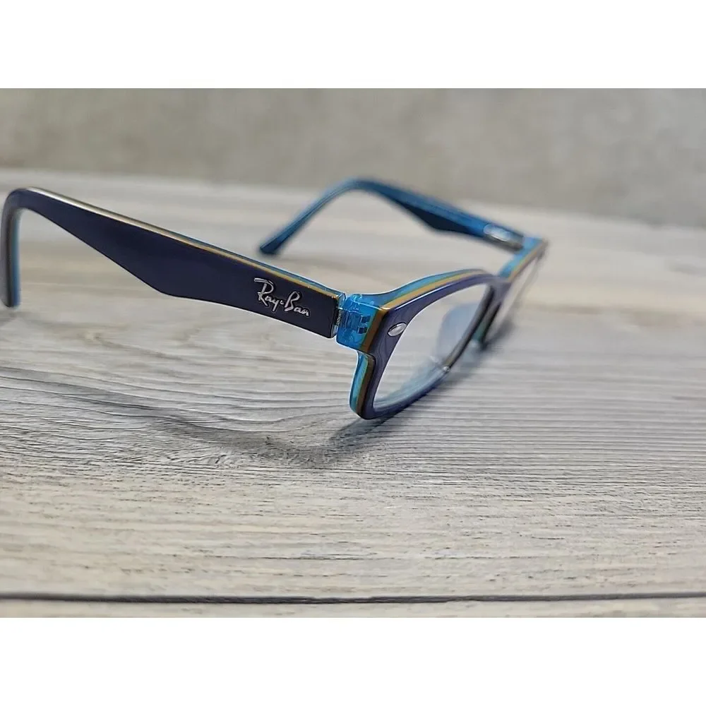 Ray-Ban RB1530 3587 Kids Eyeglasses Frames Blue Rectangle Full‎ Rim 48-16-125